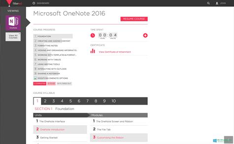 Скриншот программы Microsoft OneNote для Windows 10