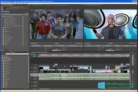 Скриншот программы Adobe Premiere Pro для Windows 10