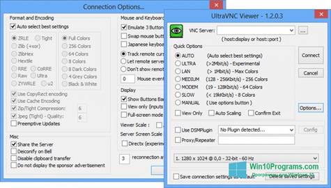 Скриншот программы UltraVNC для Windows 10