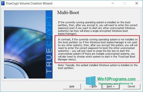 Скриншот программы MultiBoot для Windows 10