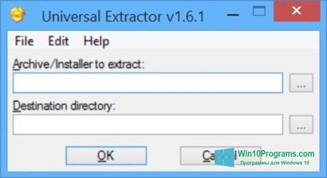 Скриншот программы Universal Extractor для Windows 10