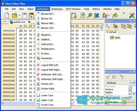 Скриншот программы Hex Editor Neo для Windows 10