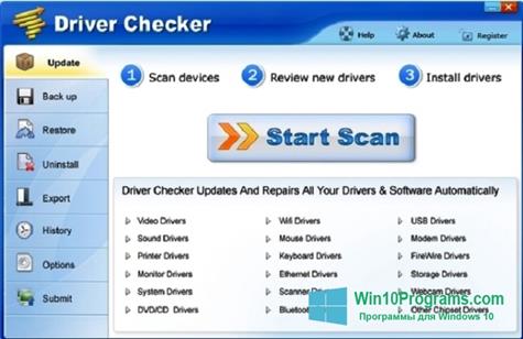 Скриншот программы Driver Checker для Windows 10